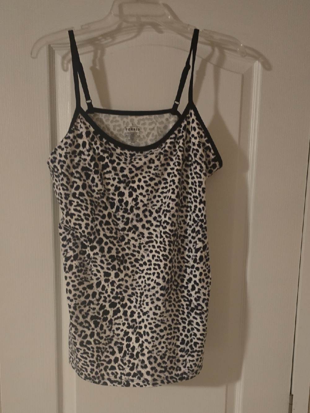 torrid Black and White Leopard Print Cami